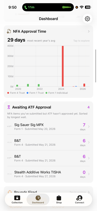 EVT: Firearm & NFA Tracker Screenshot 6 of 7