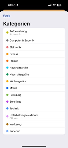 HB-Inventar screenshot