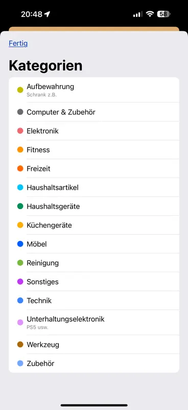 HB-Inventar screenshot 5 of 10