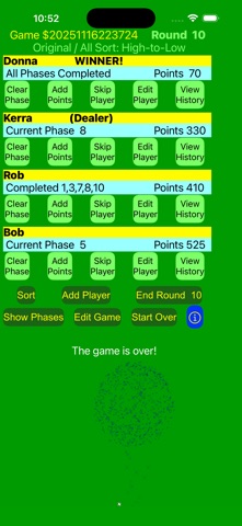 Phase 10 Easy Score Screenshot 2 of 6
