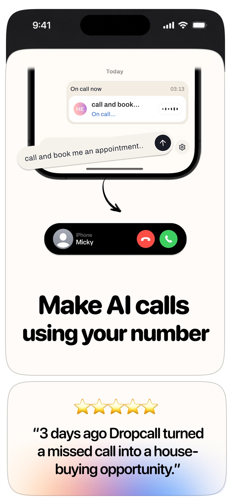 Dropcall: AI Voicemail & Phone iphone screenshot 3