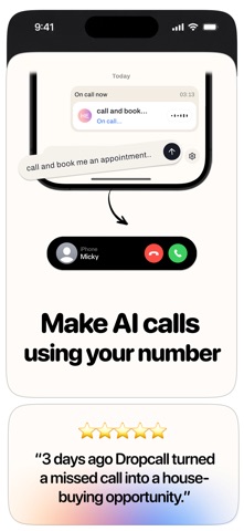 Dropcall: AI Voicemail & Phone iPhone screenshot