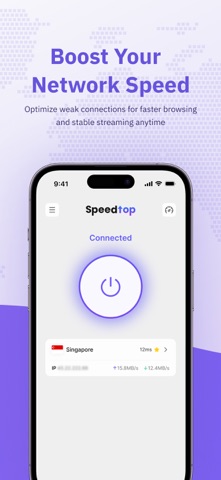 SpeedTop VPN: Fast & Secure App Store preview screenshot 2