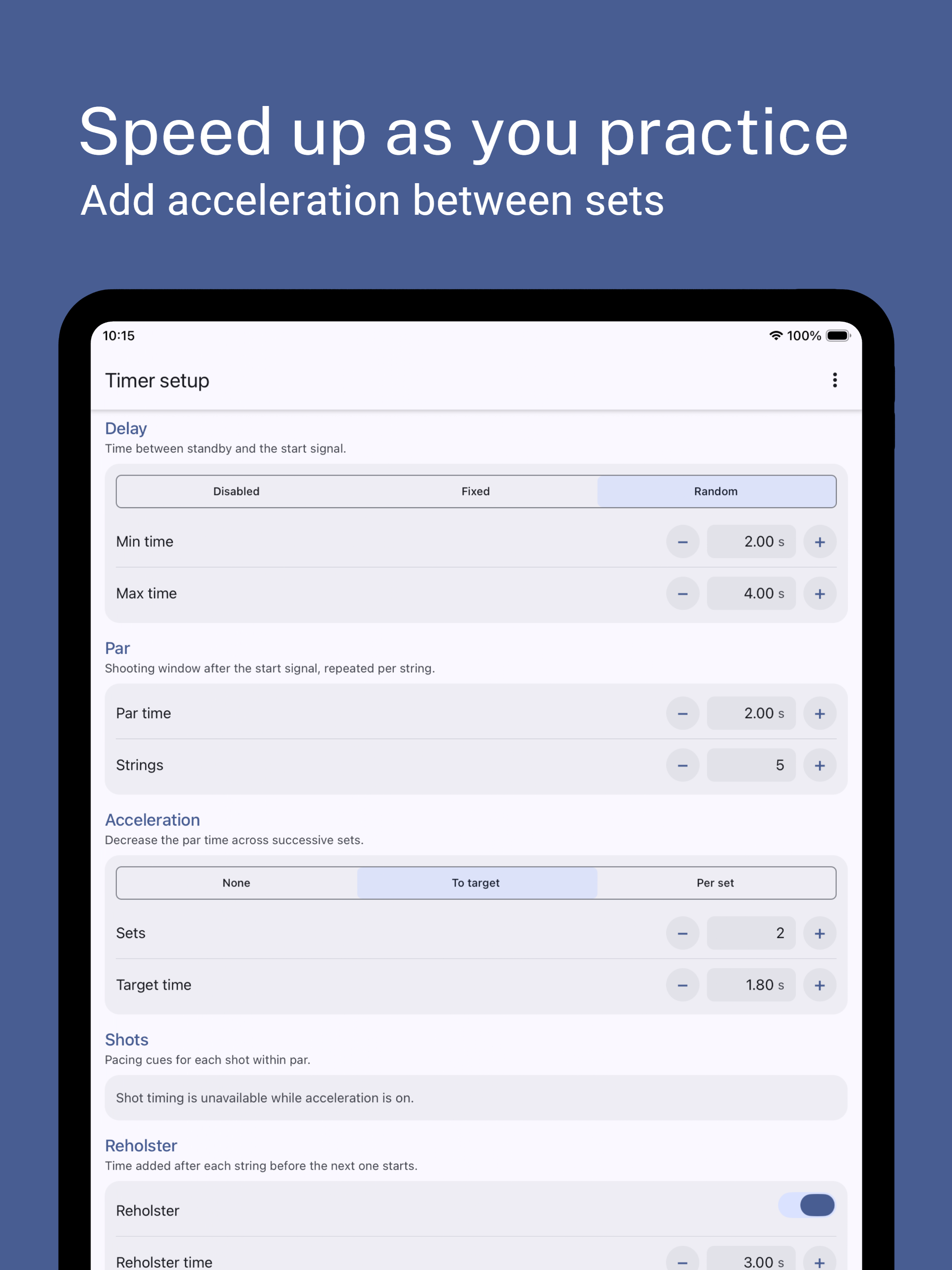 Par Timer: Dry-Fire Trainer screenshot 11