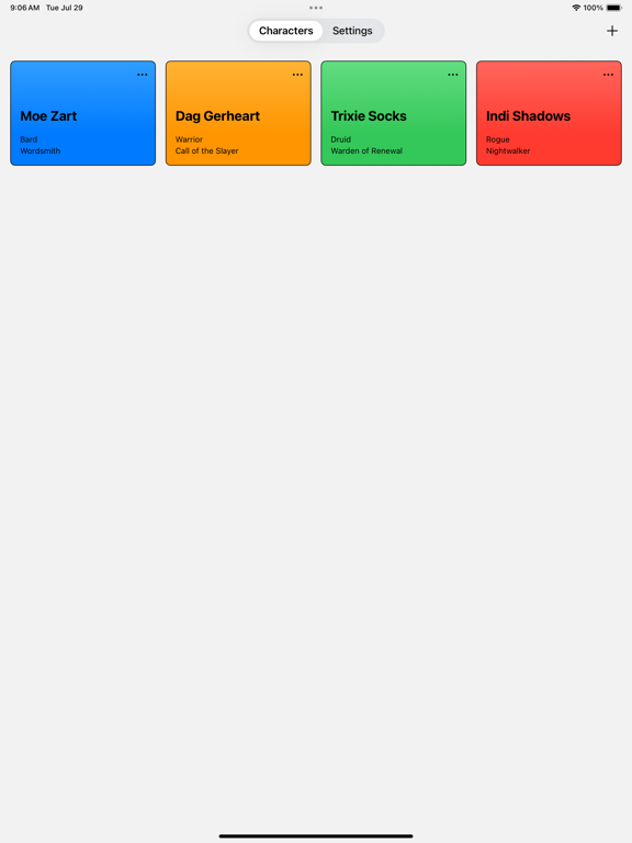 Daggerheart Tracker iPad screenshot 1 - Games app