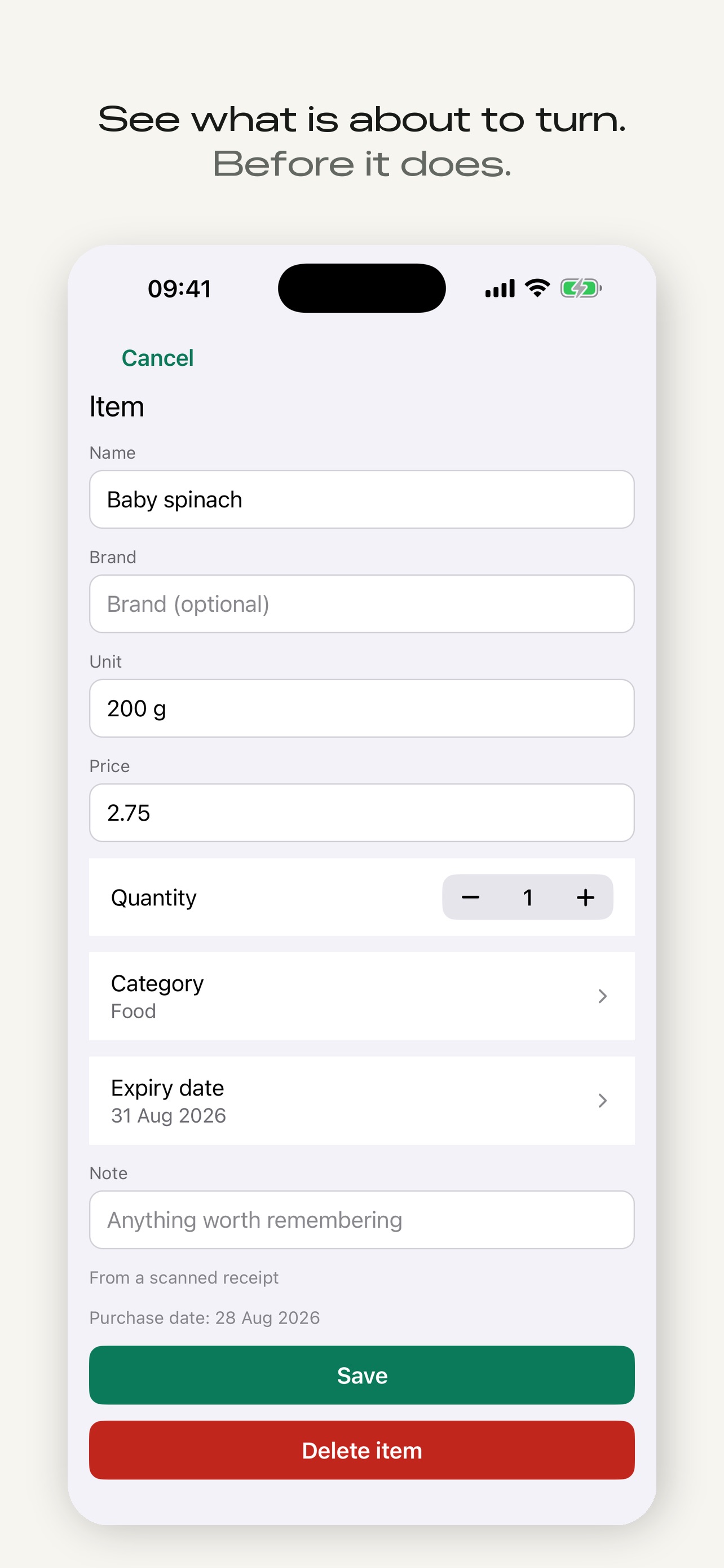 Screenshot 4 of Duneed: Receipt to Pantry