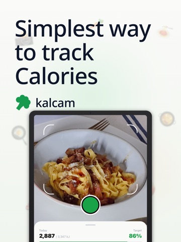 kalcam: Calorie Counter Photo iPad screenshot