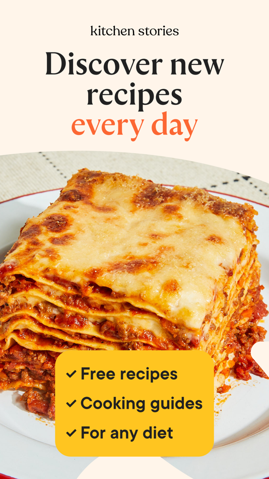 #1. Kitchen Stories Easy Recipes (iOS) Von: AJNS New Media