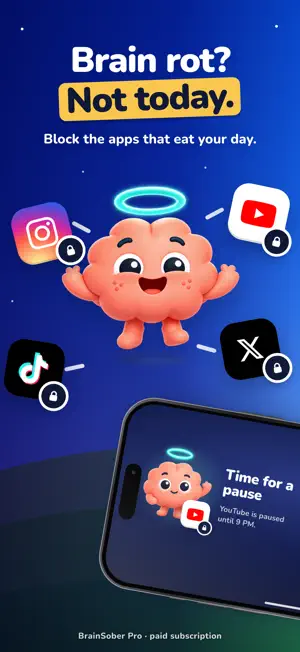 BrainSober: Less Screen Time screenshot 1