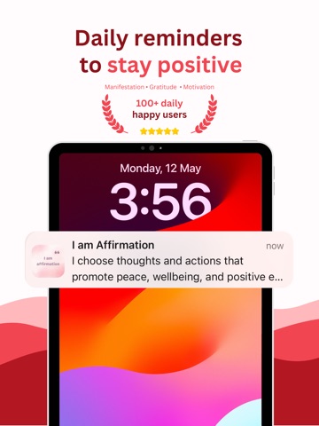 Daily Affirmations ・ Widgets iPad screenshot