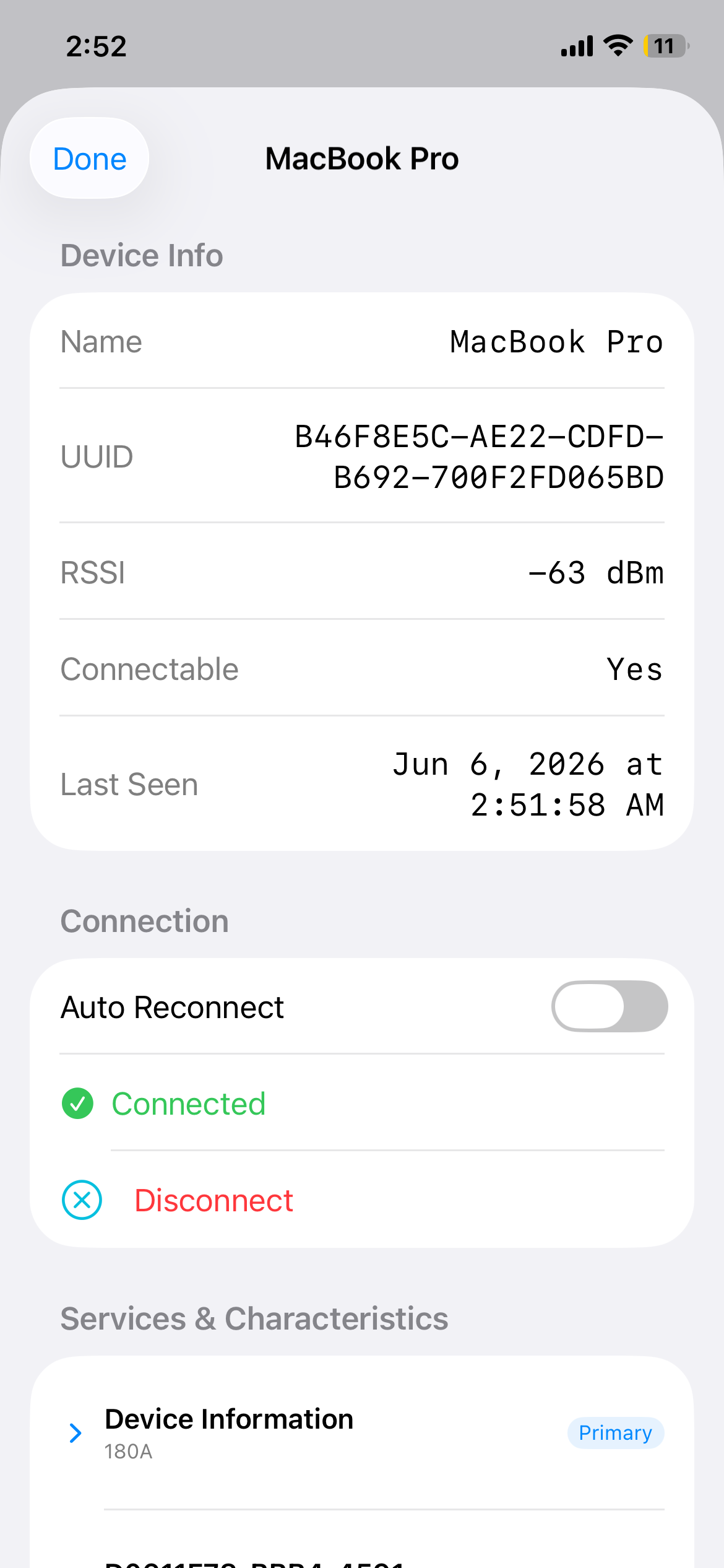 BLESync screenshot 3