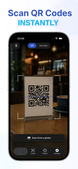 QReative: QR Code Scanner screenshot 1