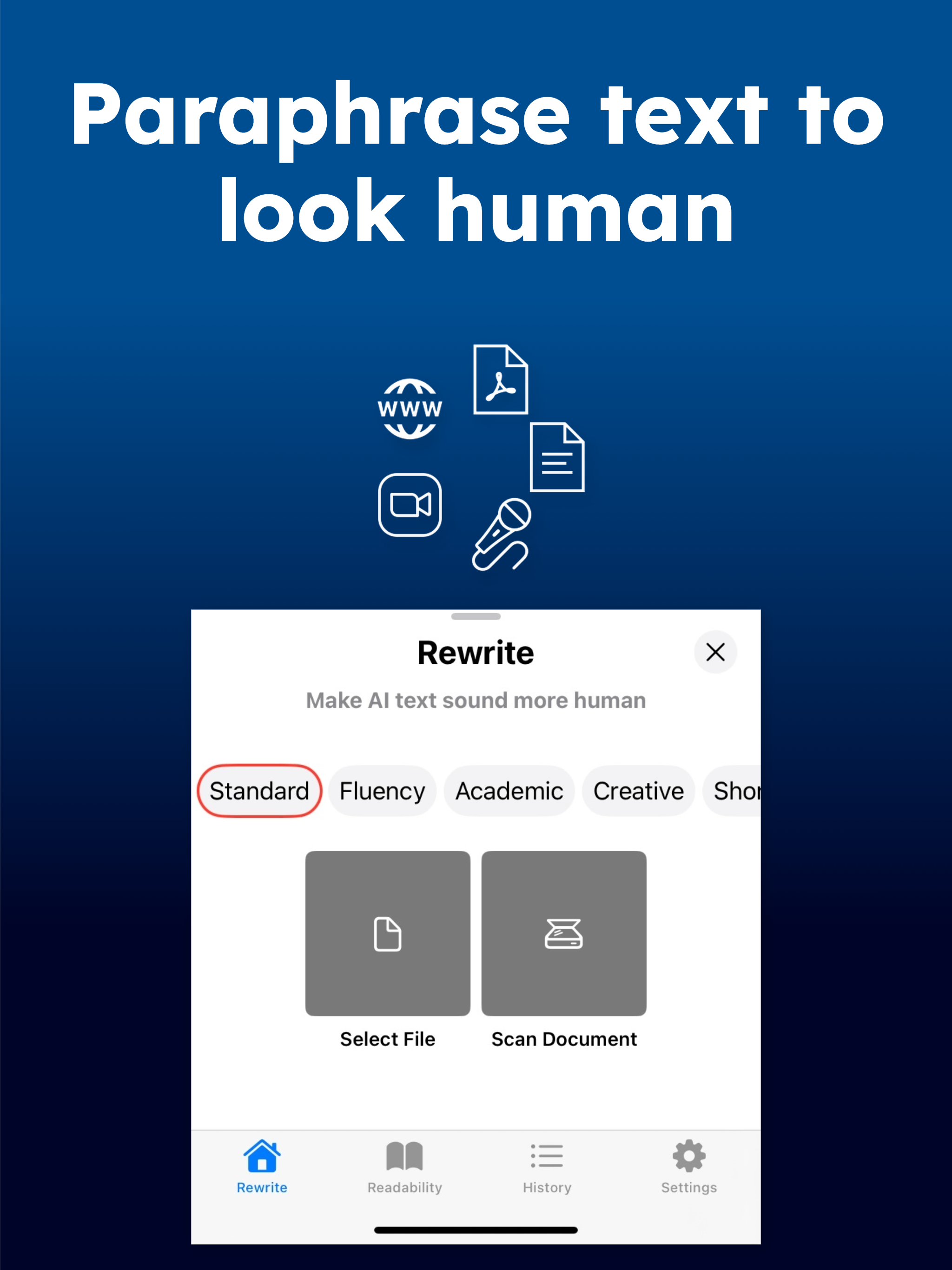 Paraphrase tool: AI Helper