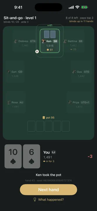 Hold'em Career: Offline Poker screenshot 2