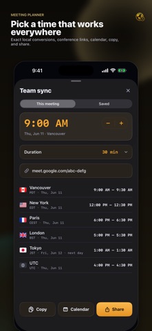 World Time Scheduler Screenshot 3 of 7