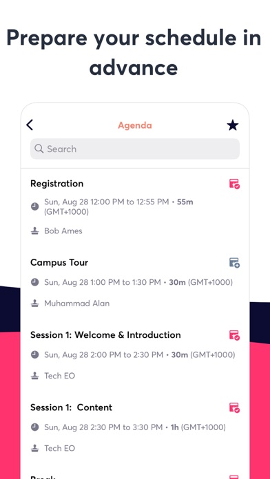 EO Events Screenshot