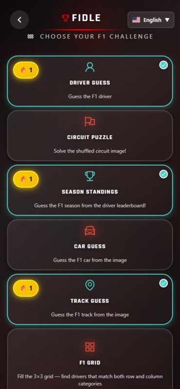 Fidle - Racing Puzzles screenshot 1