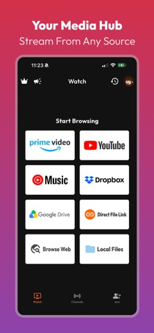Sync Player – RAVE Watch Party iPhone screenshot
