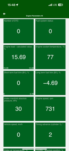 MotorData OBD ELM car scanner iPhone screenshot