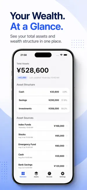 Wealth Dashboard screenshot 1