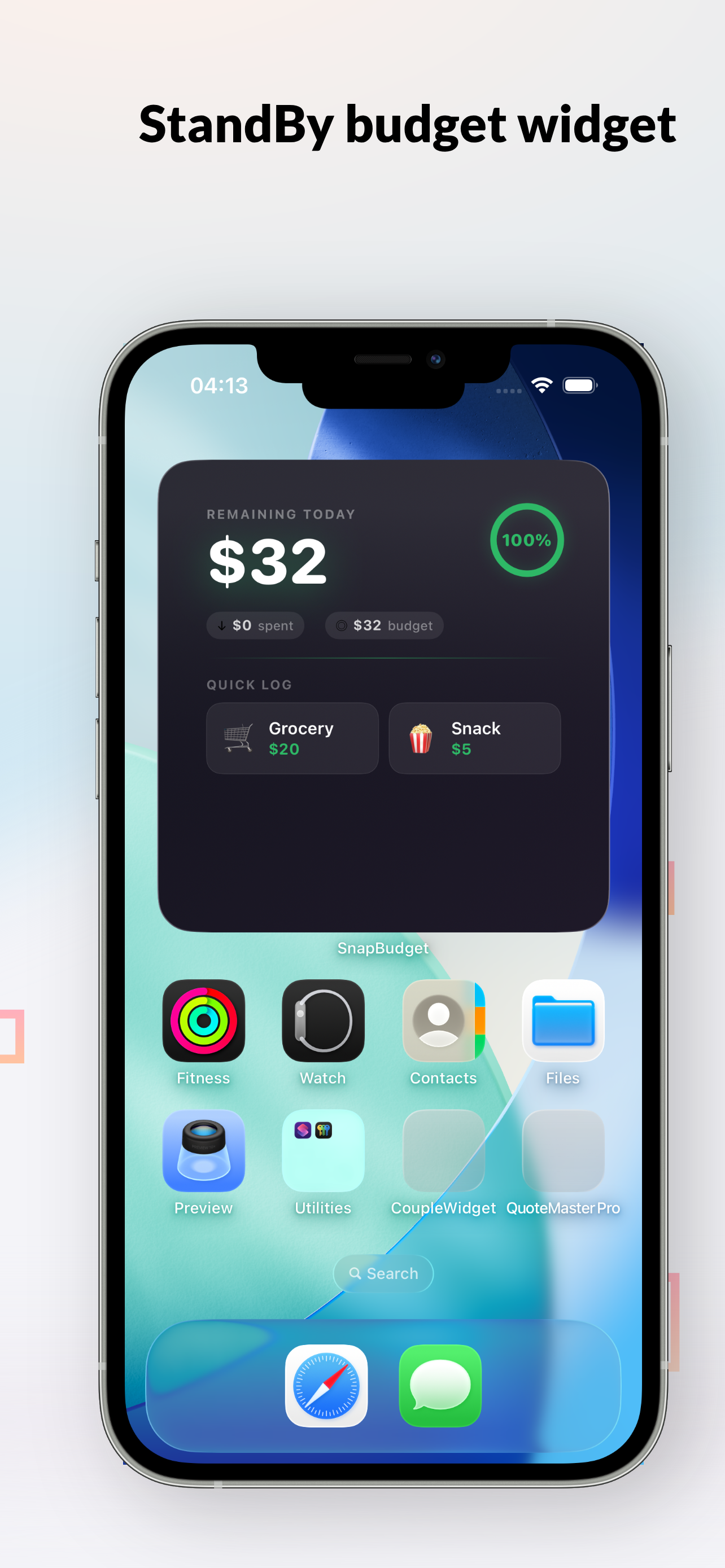 SnapBudget: One-Tap Spending screenshot 3