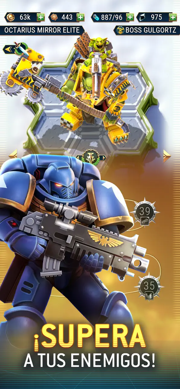 Warhammer 40,000: Tacticus ™ iOS Mod IPA screenshot 4 - iOS game interface