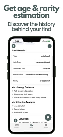 Fossil Identifier: Fossil ID iPhone screenshot