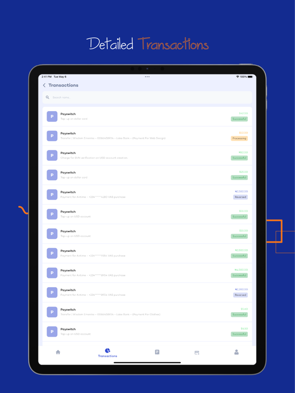 Payswitch iPad screenshot 3 - Finance app