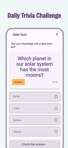 Curiosus - Daily Random Facts iPhone screenshot