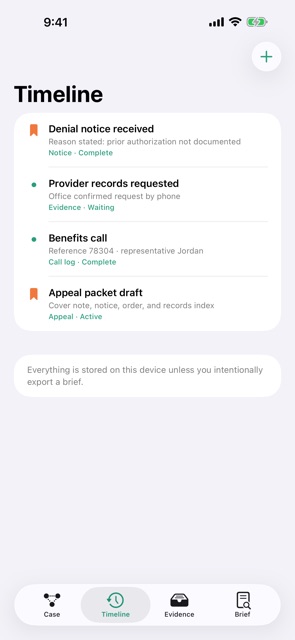 Appealrail: Claim Organizer screenshot 3