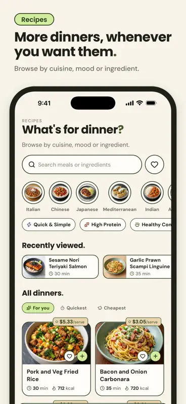 Meal Planner & Recipes - nomi screenshot 4 of 8