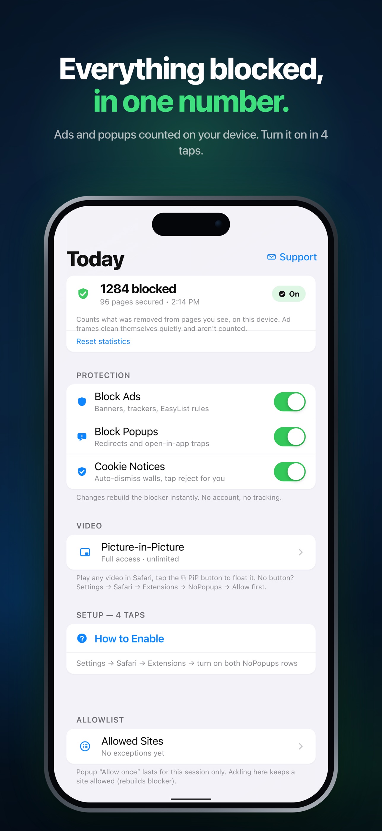 Screenshot 6 of NoPopups - Ad Block & PiP
