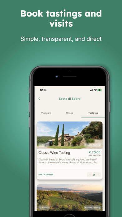 Winedrop – Tuscany Winery iPhone screenshot