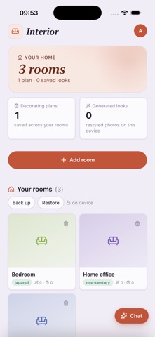 Oriora Interior iPhone screenshot
