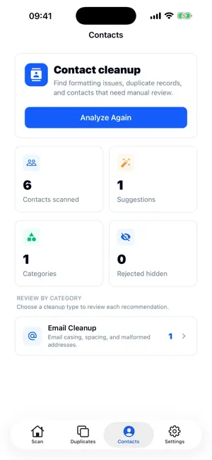 Photo and Contacts Cleaner screenshot 3