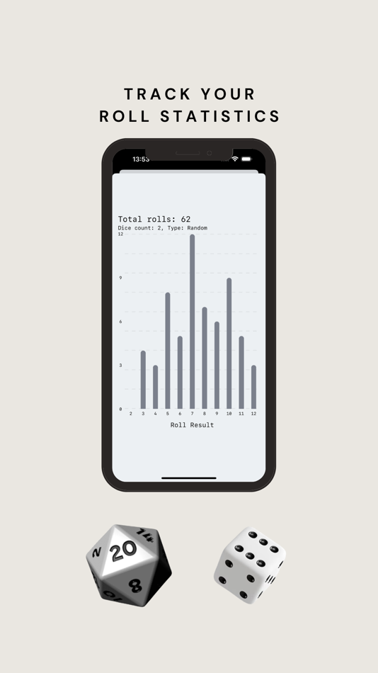 #1. Digital Dice Roller (iOS) 由: Mikhail Ketau
