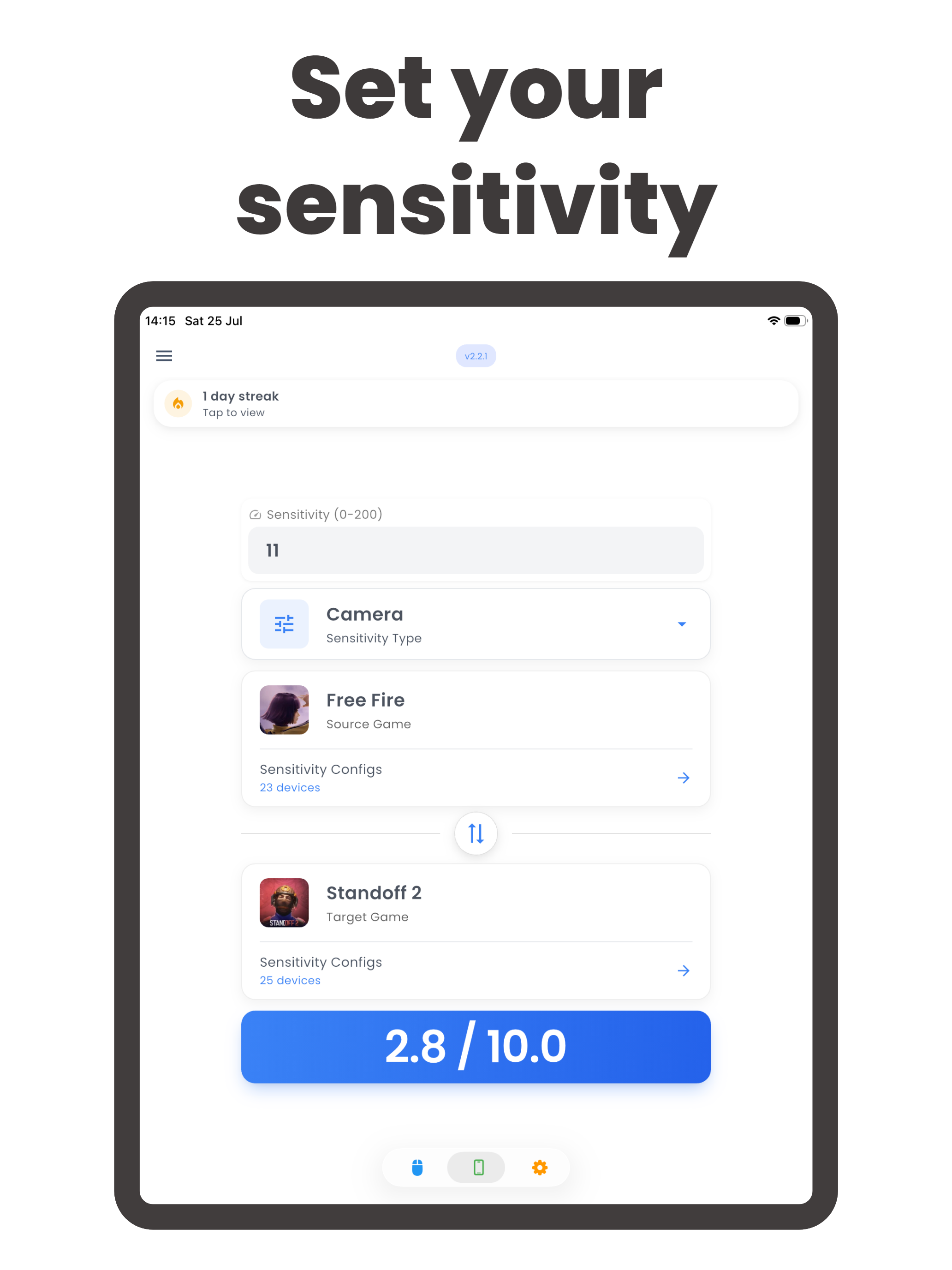 Game Aim Converter: Sensi Pro screenshot 5