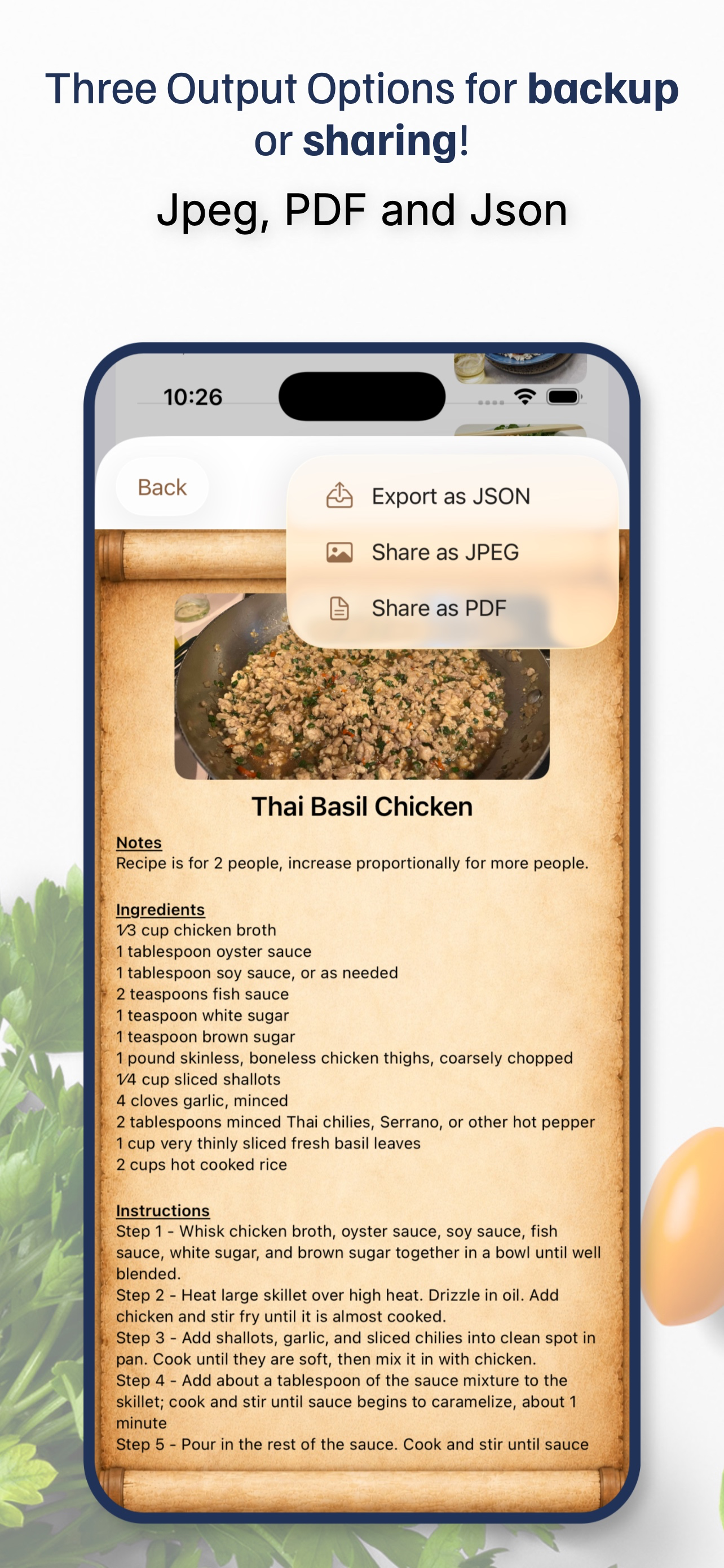 Recipe Chest & Log