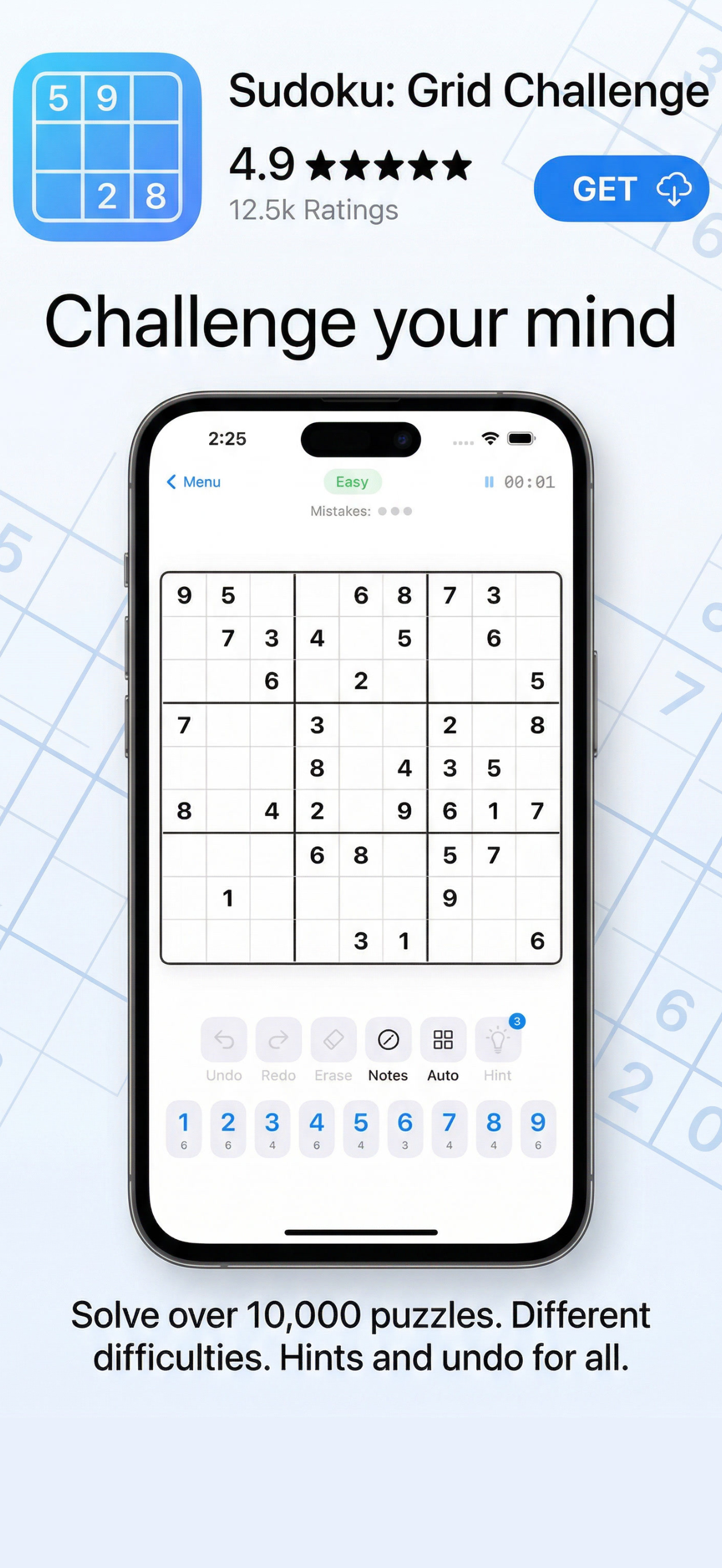 Sudoku - Logical Puzzle Game screenshot 3