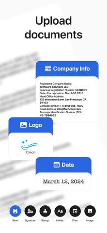 Electronic signature creator screenshot