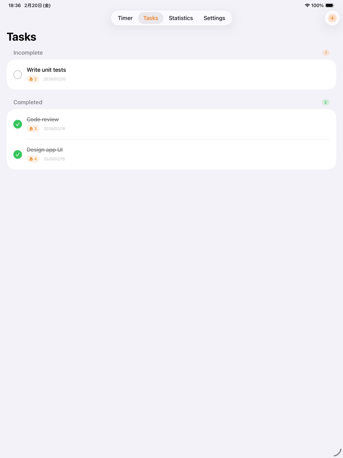 Pomodoro - Focus & Tasks ipad screenshot 2