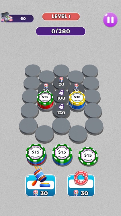 Poker Chips Sort: Hexa Puzzle screenshot-4