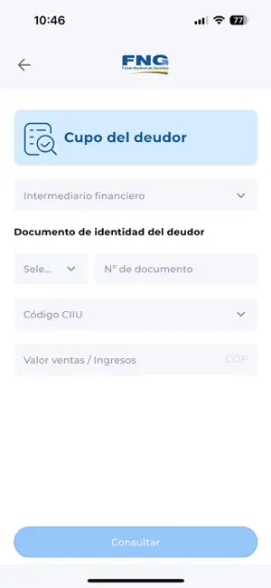 Fondo nacional de garantias screenshot 4