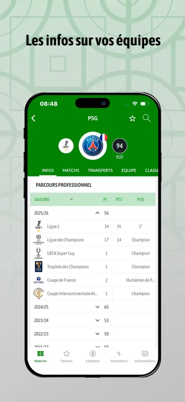 BeSoccer: Résultats du Foot screenshot 2 of 6