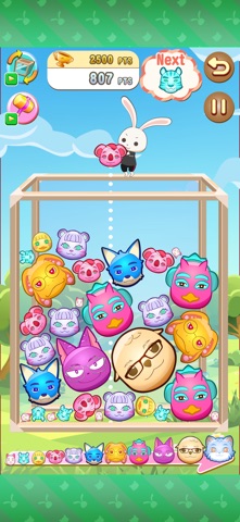Animal Merge Drop Puzzle iPhone screenshot