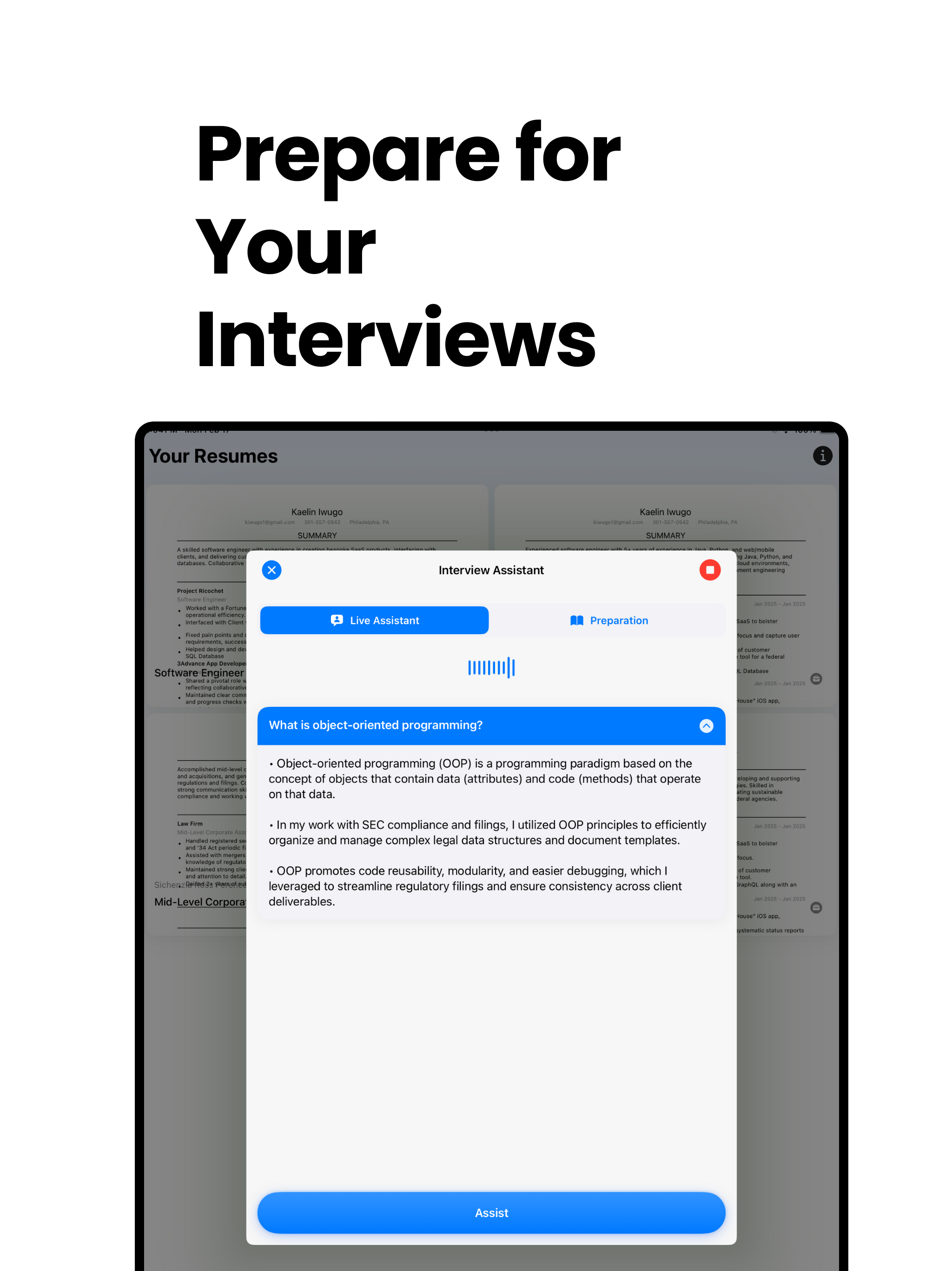 Hired AI - Resume Builder screenshot 10