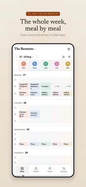 Desco: Family Meal Planner screenshot 1