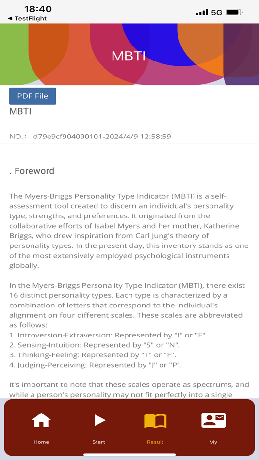 #2. 16Personalities Test (93Q) (iOS) 由: Shanghai Aiwa Information Technology Co., Ltd.