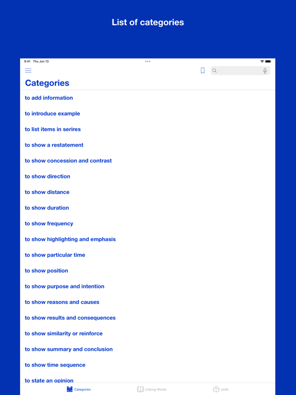 Screenshot #4 pour English Linking Words