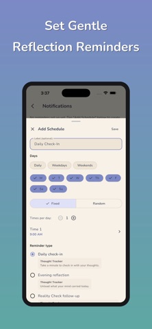 Thought Tracker CBT iPhone screenshot